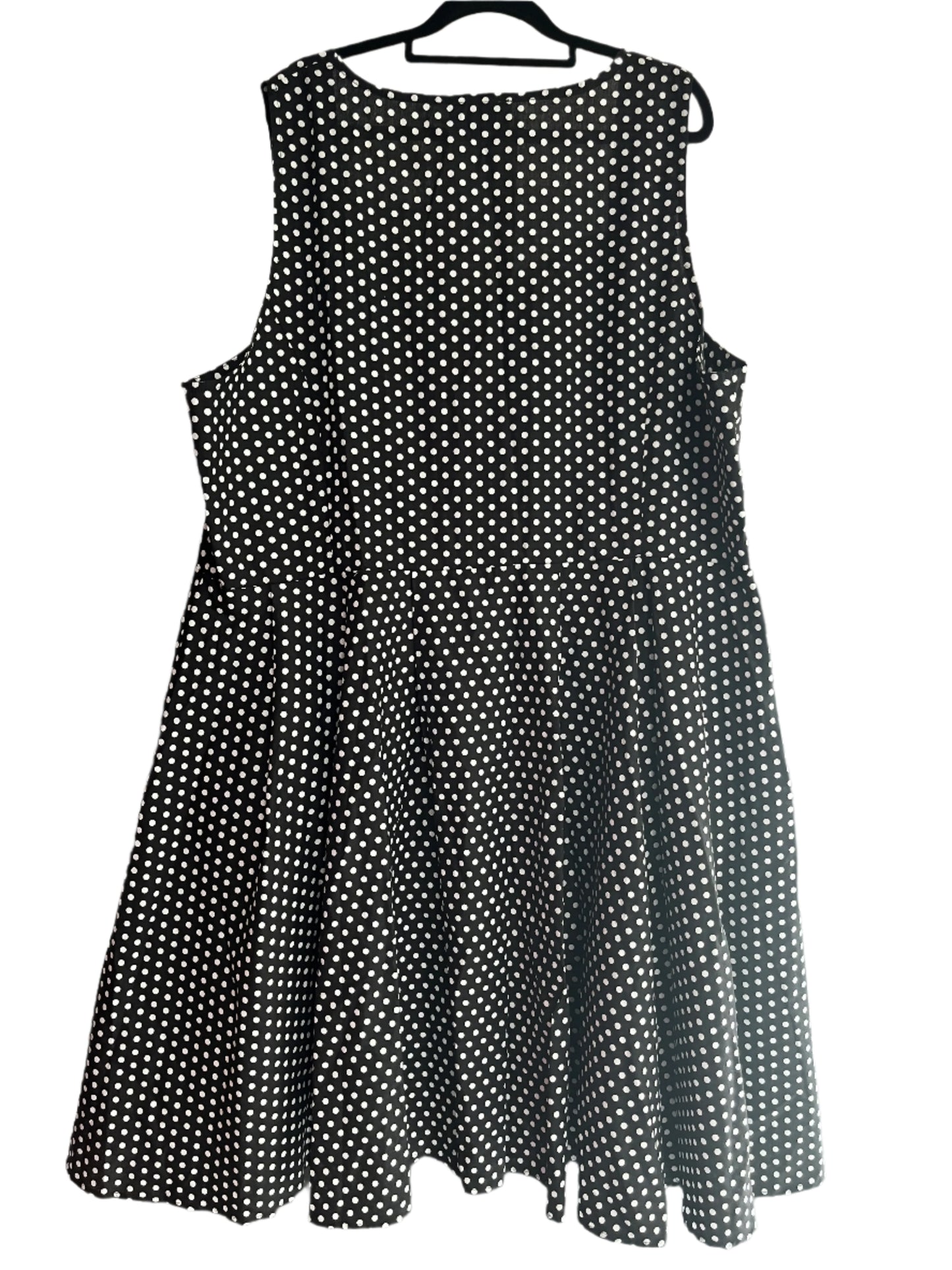 LAURINA JEAN - BLACK POLKADOT DRESS SZ 28