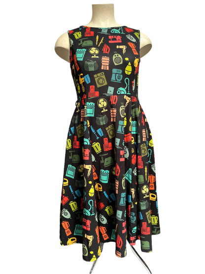 LADY VINTAGE - APPLIANCES DRESS SZ16