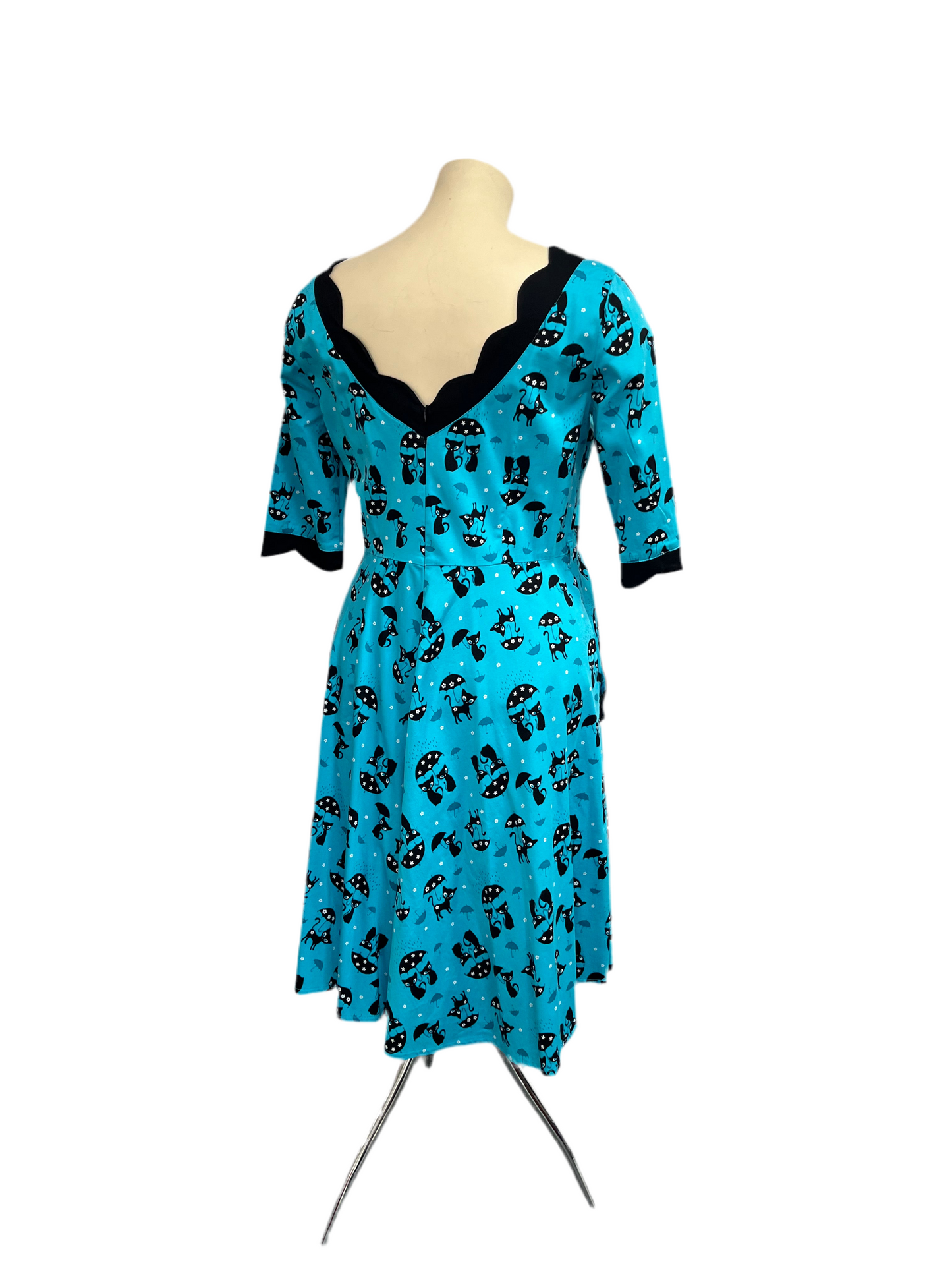 VOODOO VIXEN - BLUE CAT DRESS sz1xl