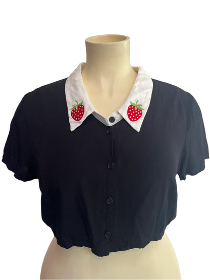 BLACK FRIDAY - Strawberry shirt sz 18