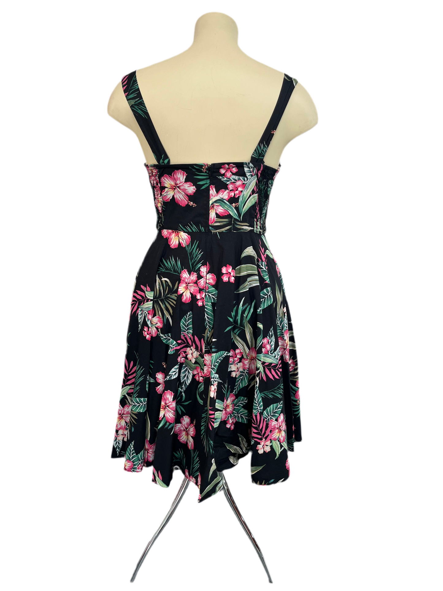 HELLBUNNY TROPICAL DRESS sz18