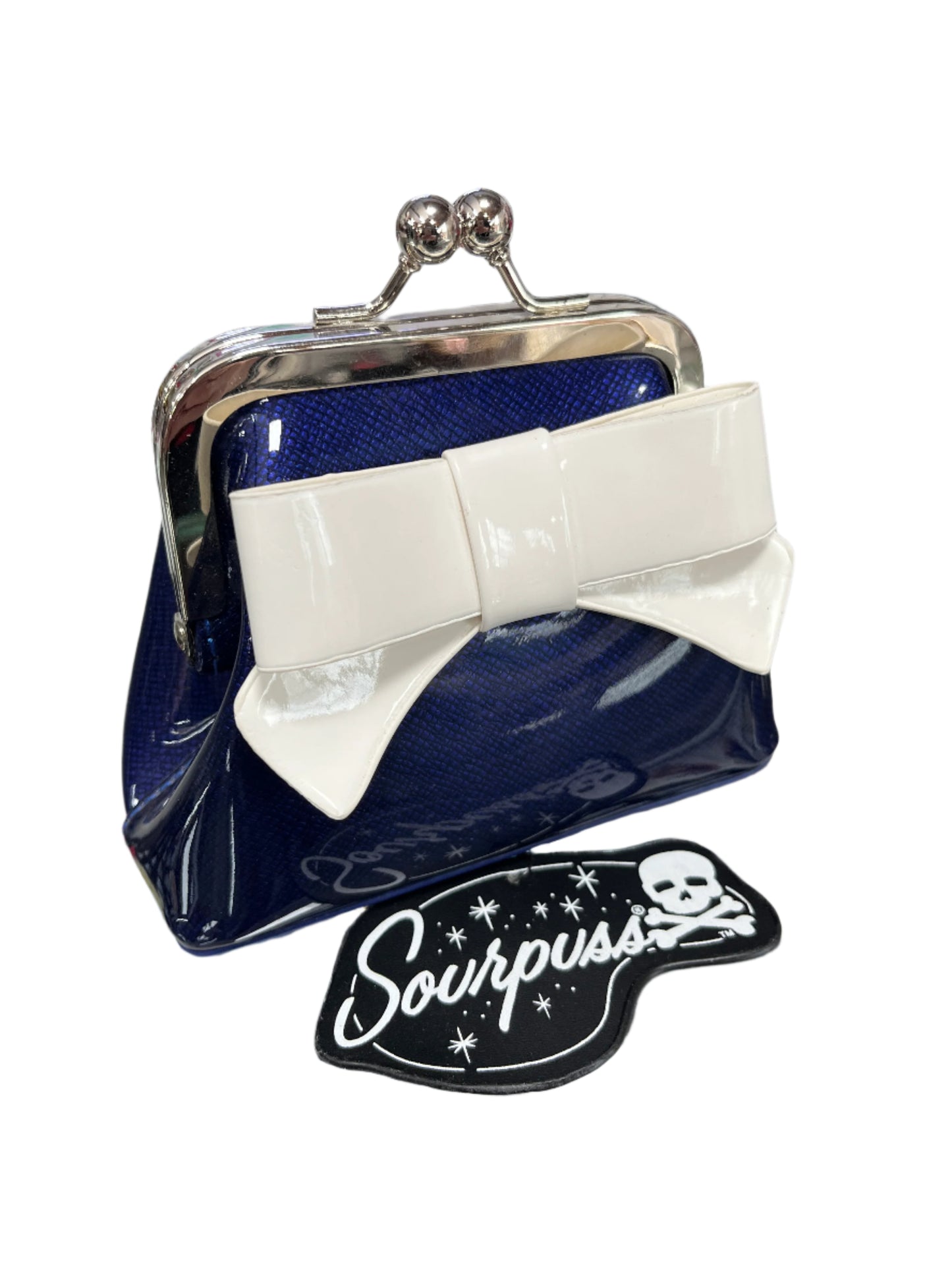 SOURPUSS - BLUE OVERSIZED COIN PURSE