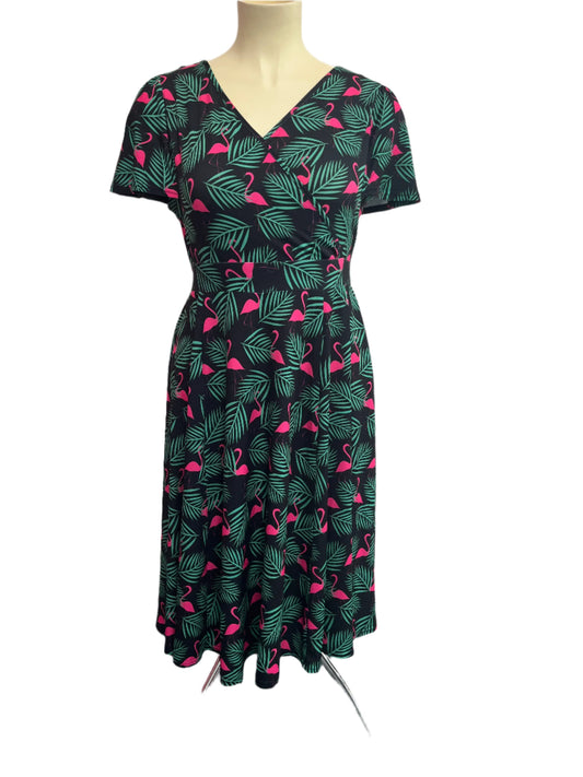 LADY V - FLAMINGO LYRA DRESS sz 18