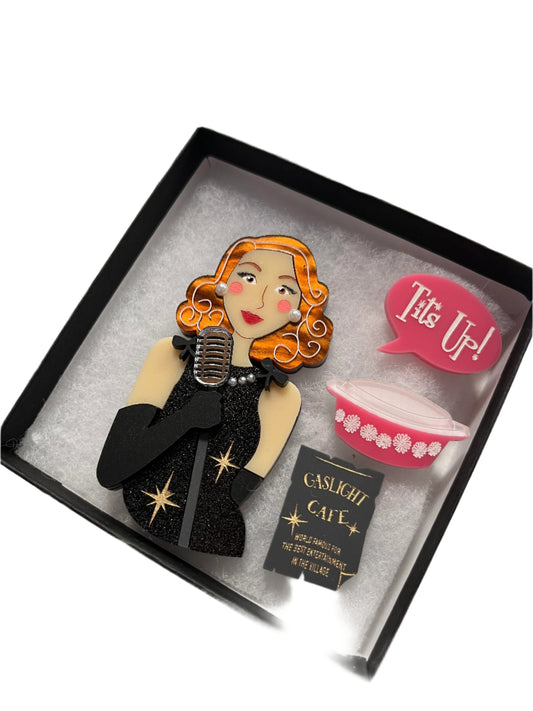 POLY PAIGE - MRS MAISEL BROOCH.