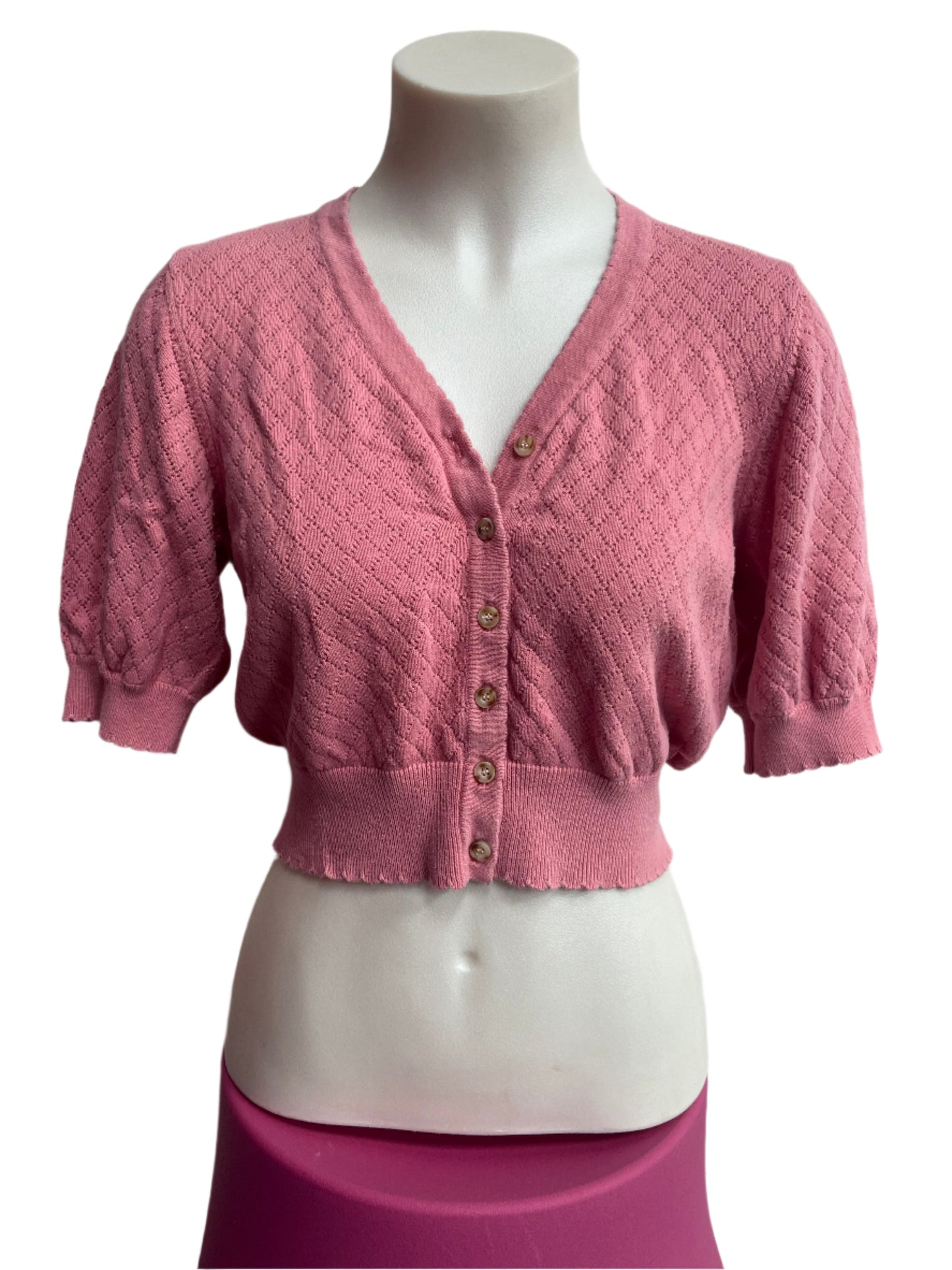 REVIVAL - PINK CARDIGAN SZ 12