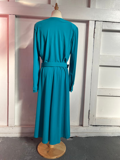 TEAL TANGO 80s DRESS SZ 12