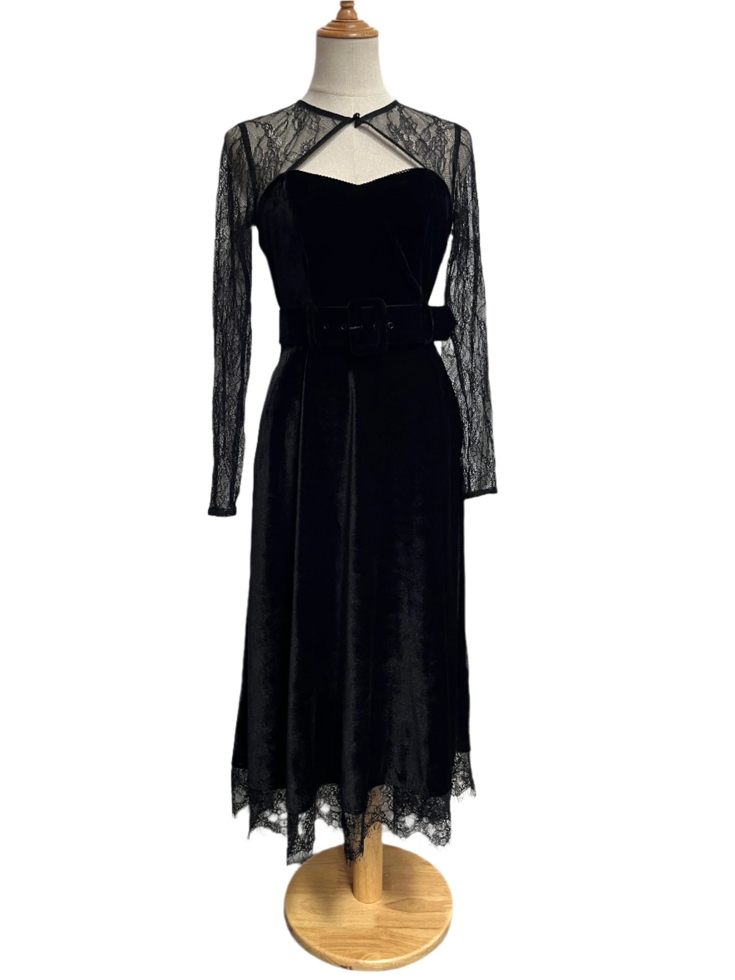 COLLECTIF - VELVET & LACE DRESS sz 8