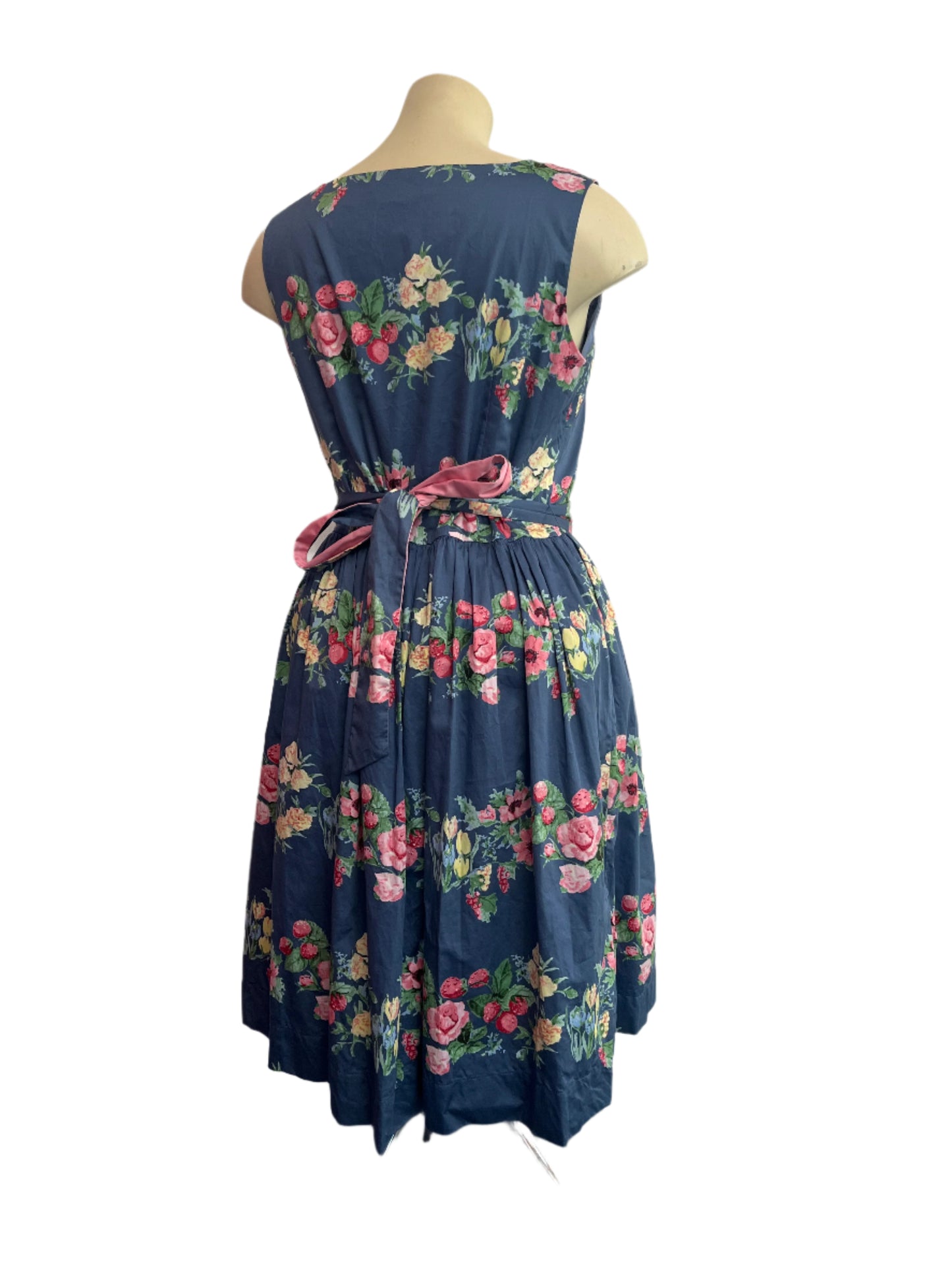 LAURA ASHLEY STRAWBERRY DRESS SZ 16