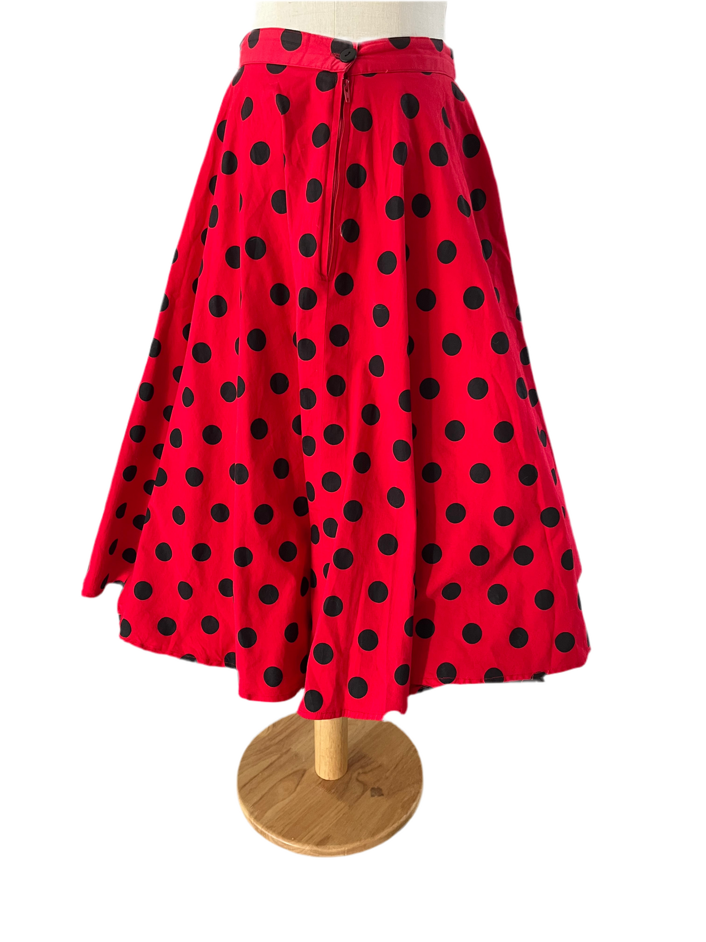 RED POLKADOT SKIRT Sz 8