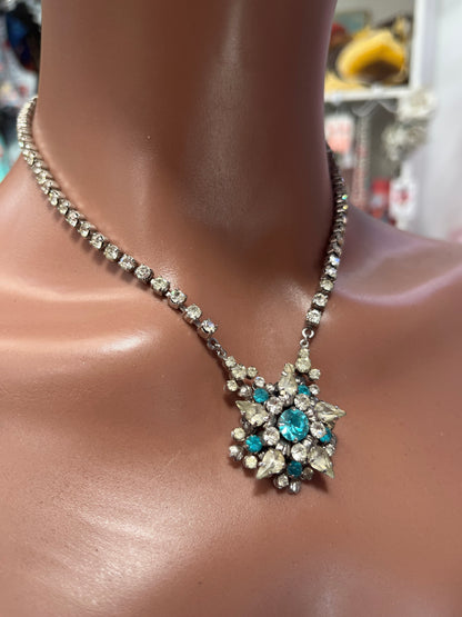 ANTIQUE TURQUOISE STARBUST NECKLACE