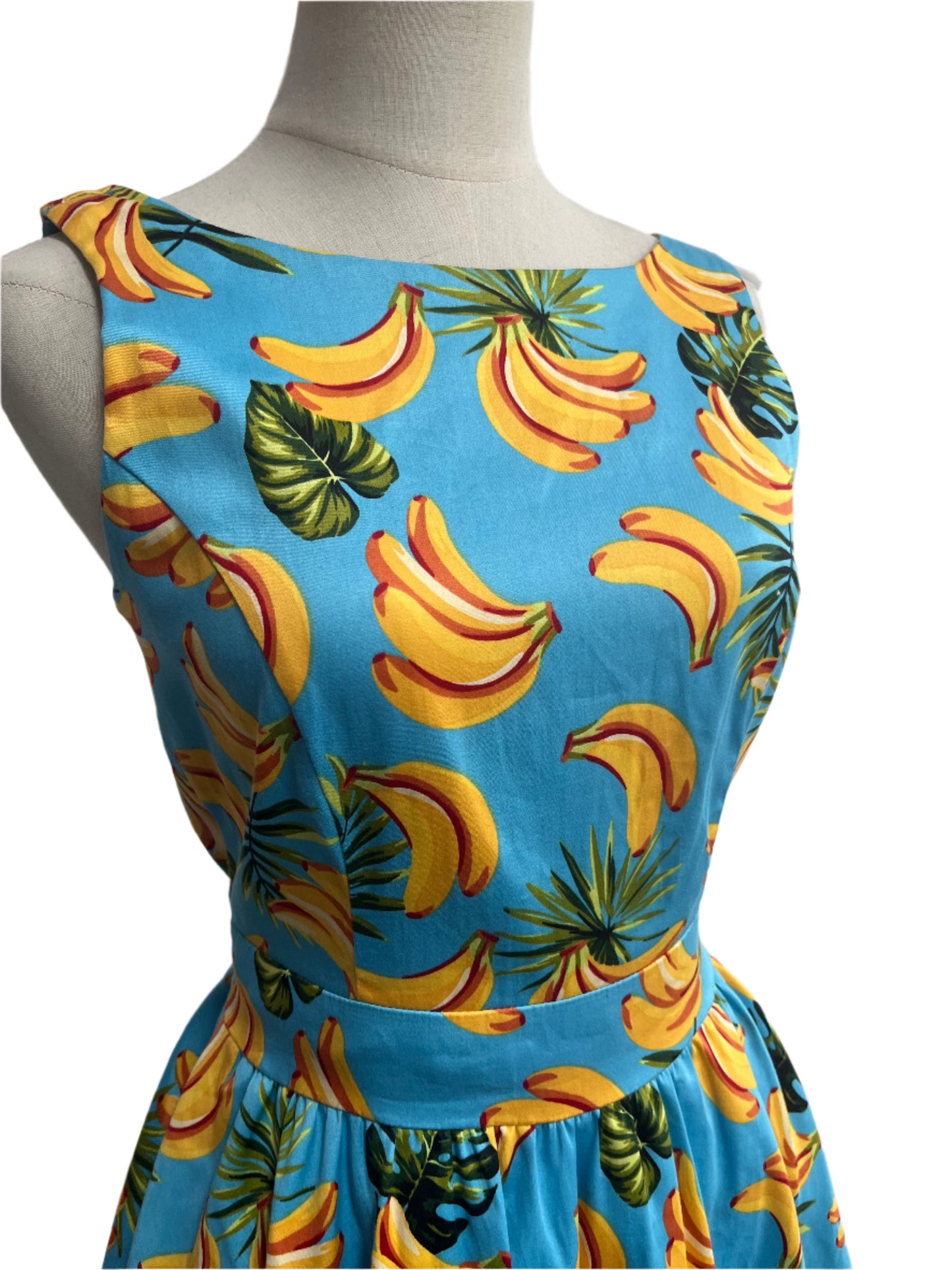 LADY VINTAGE - GOING BANANAS DRESS SZ 12