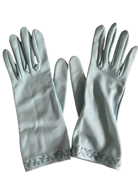 BLUE MID LENGTH GLOVES