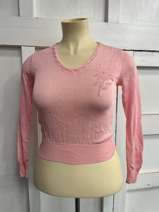 EARLYBIRD - FINE PINK KNIT TOP SZ 10