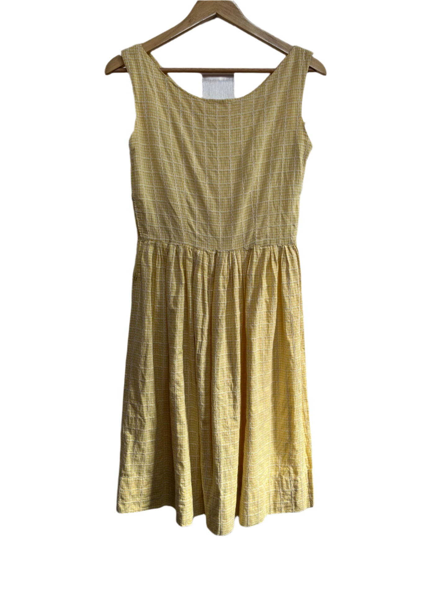 YELLOW GINGHAM DRESS sz 10