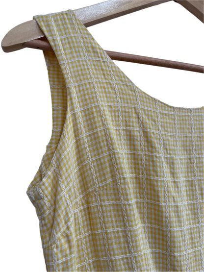 YELLOW GINGHAM DRESS sz 10