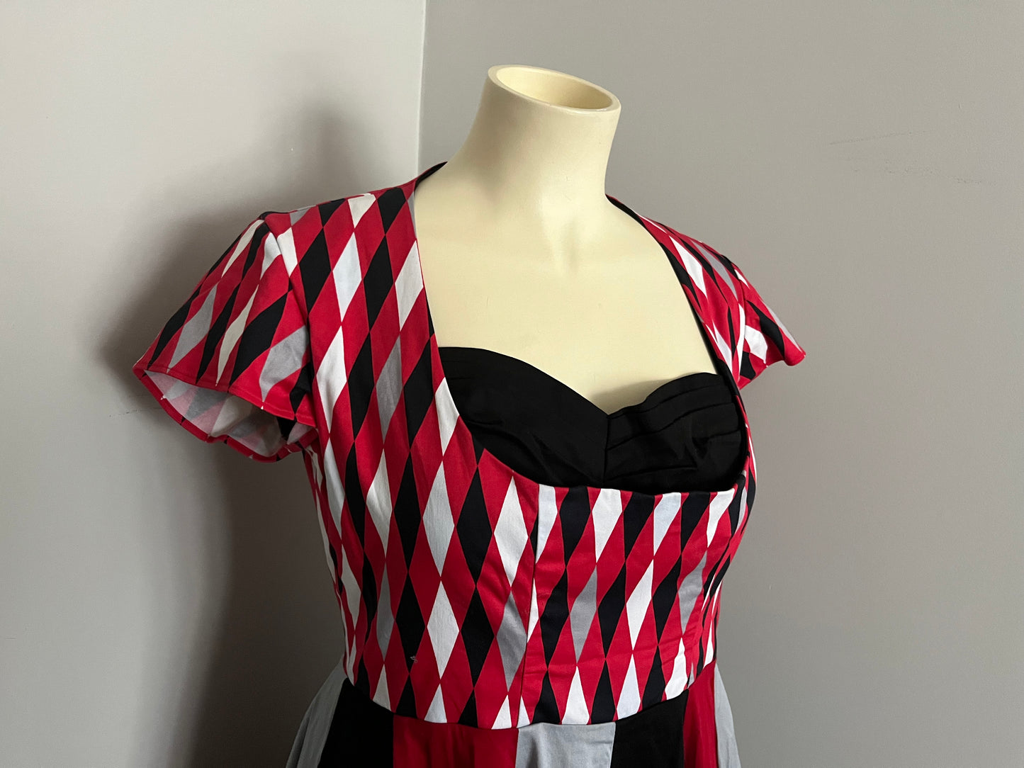 BAD GIRL HARLEQUIN DRESS sz 2xl /18