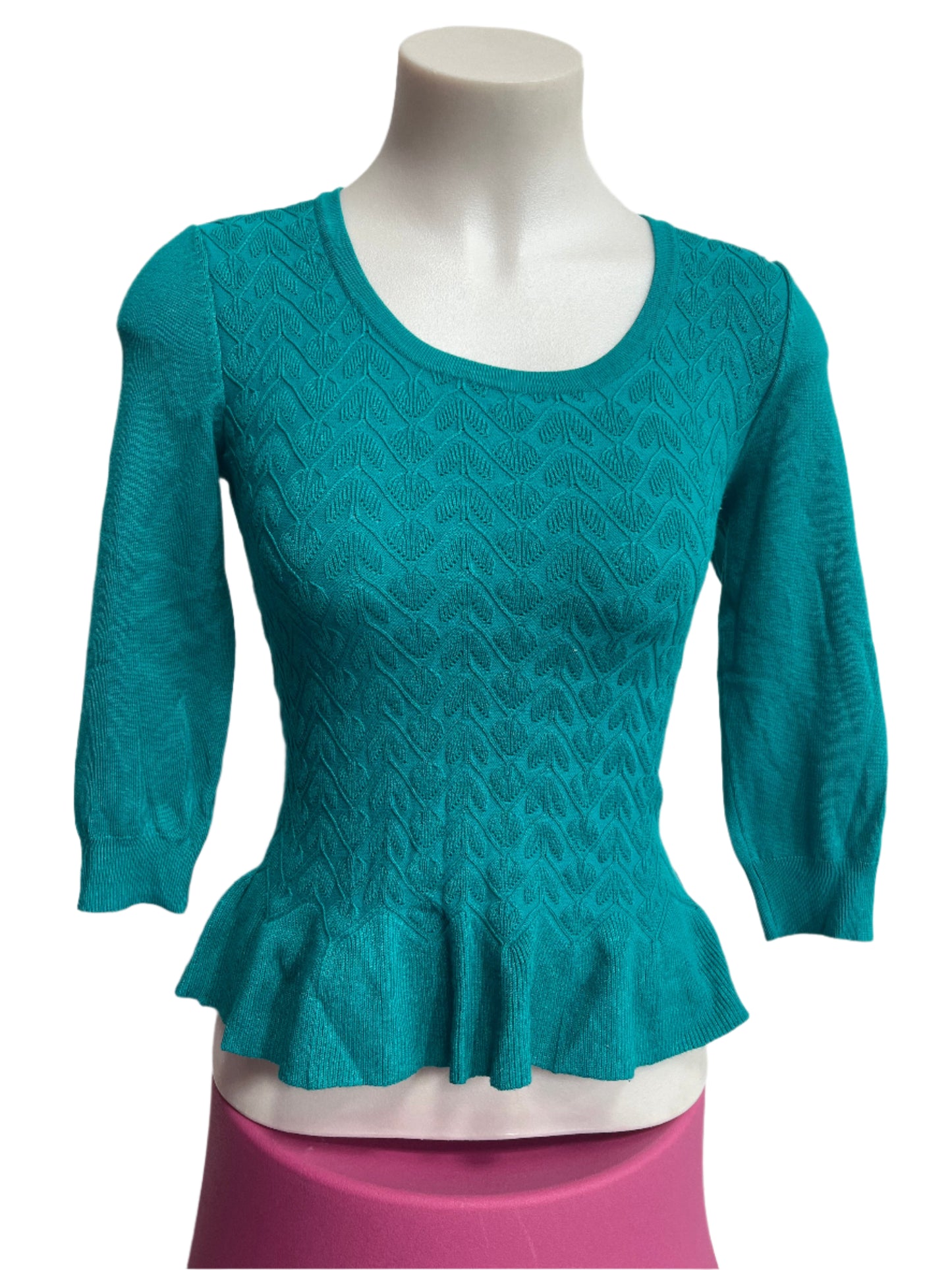 REVIEW - TEAL KNIT TOP SZ 10