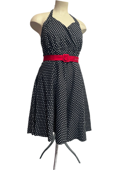 CITY CHIC - POLKADOT HALTER DRESS SZ XL