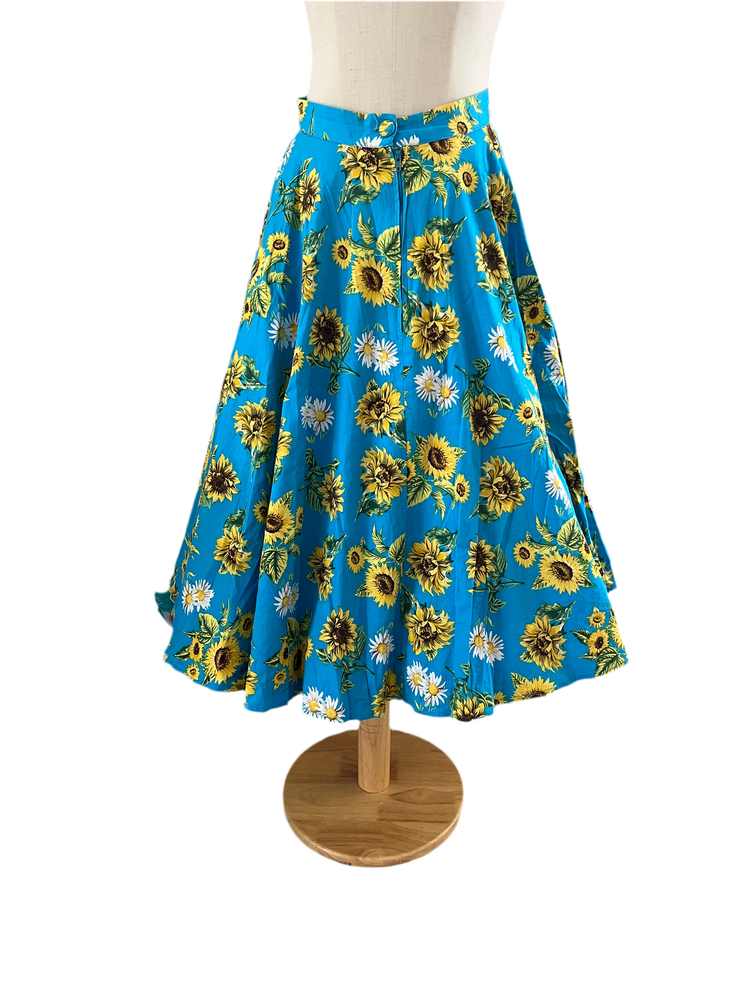 BLUE SUNFLOWER SKIRT sz8