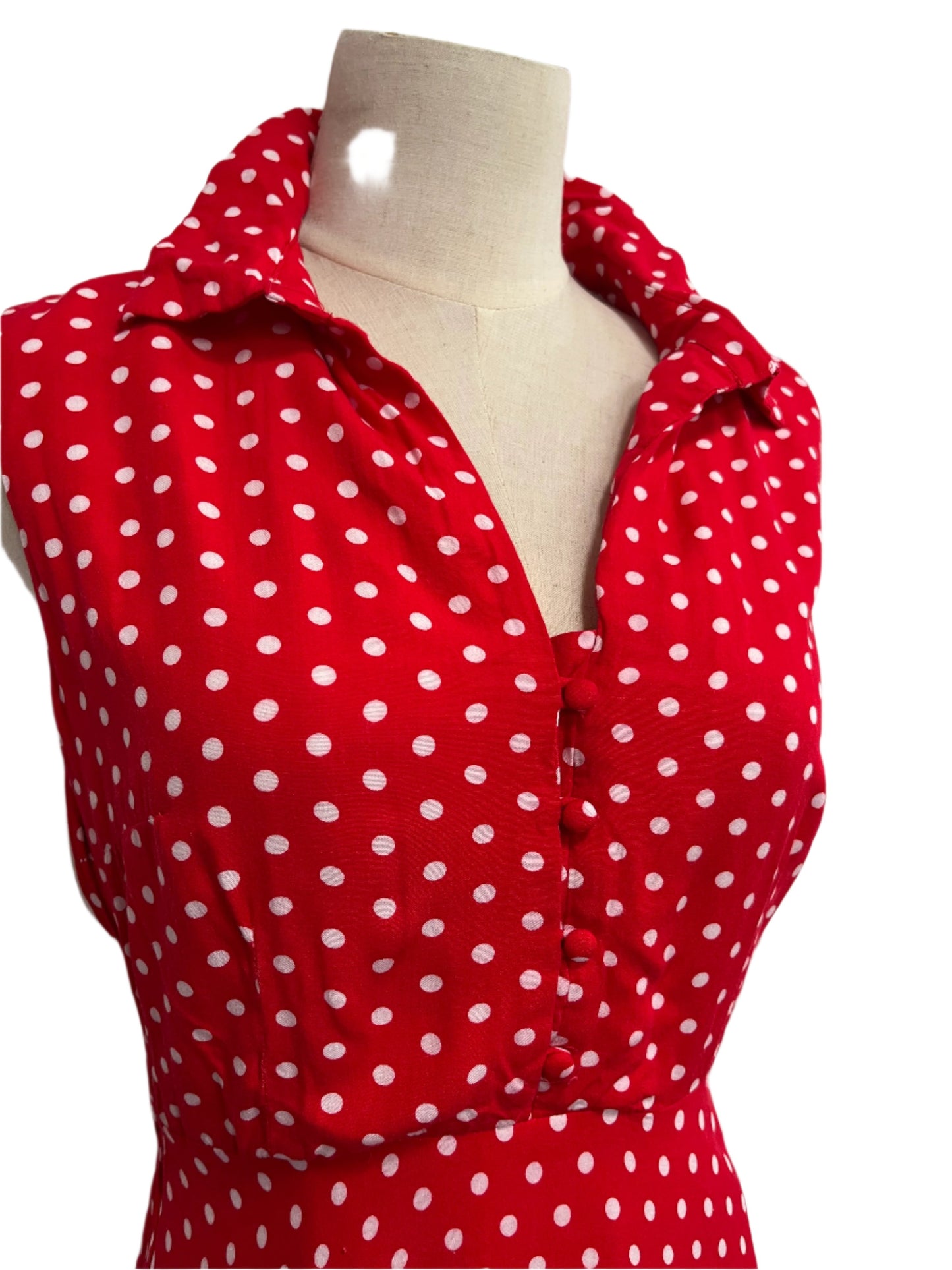 DOLLY & DOTTY - RED POLKADOT DRESS sz 10