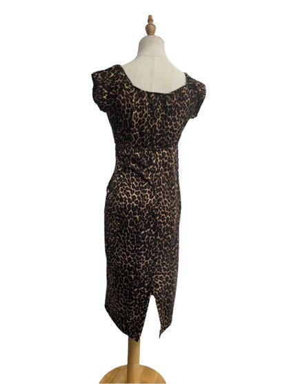 PIN UP COUTURE - LEOPARD WIGGLE DRESS sz 10