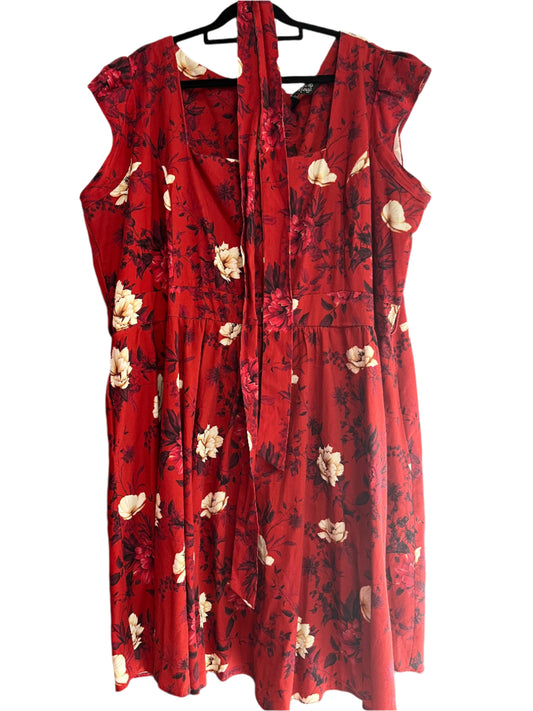 LADY V - BURGUNDY ORCHID DRESS - SZ26