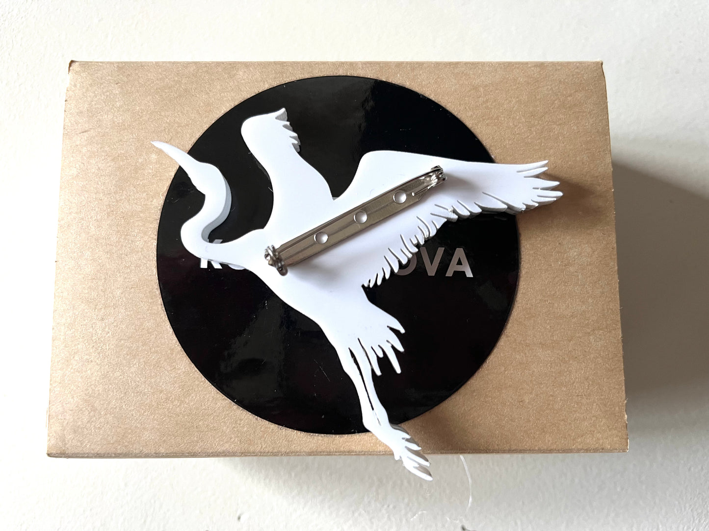 STORK BROOCH