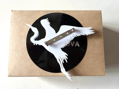 STORK BROOCH