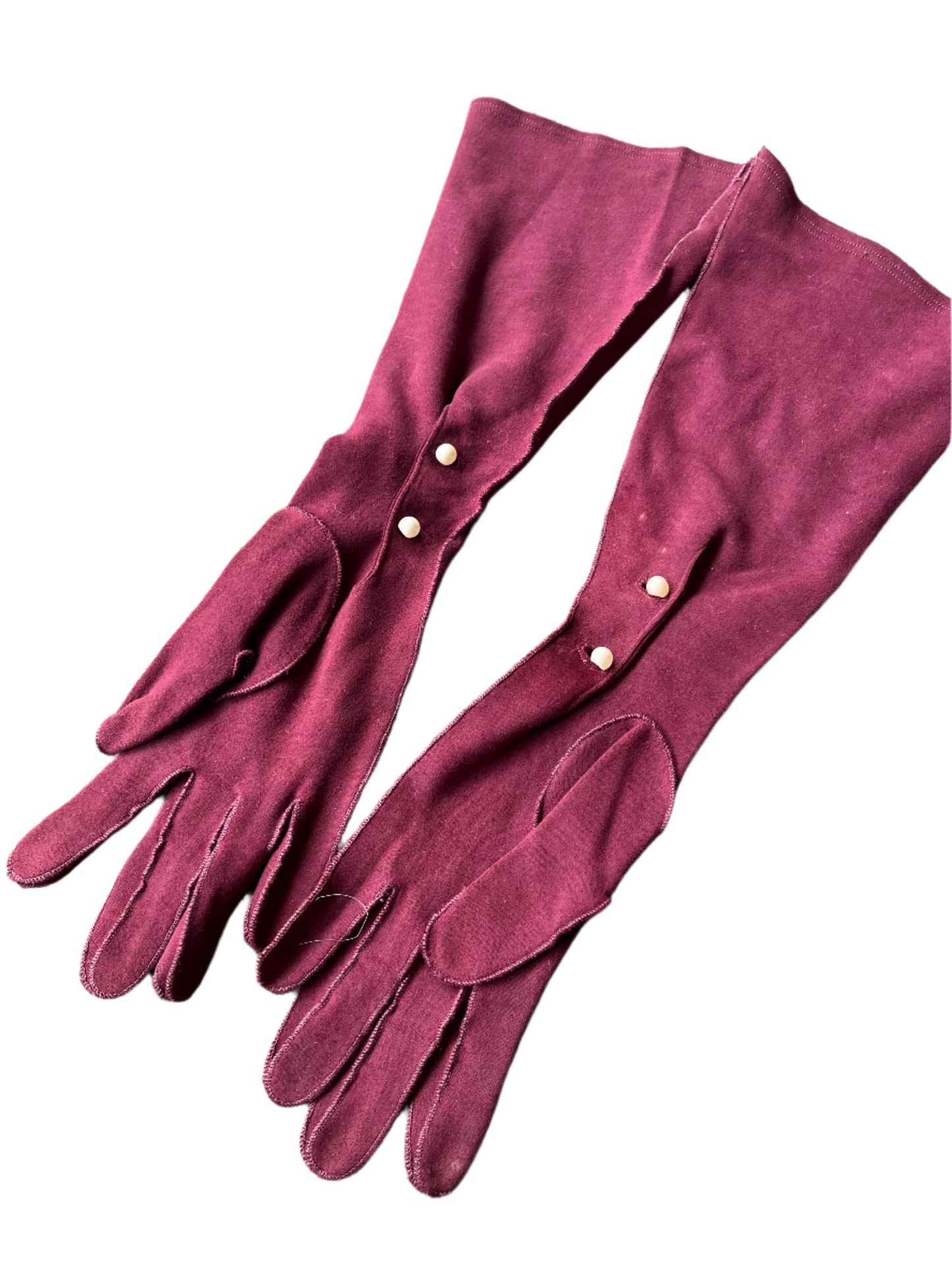 BURGUNDY SUEDE GLOVES