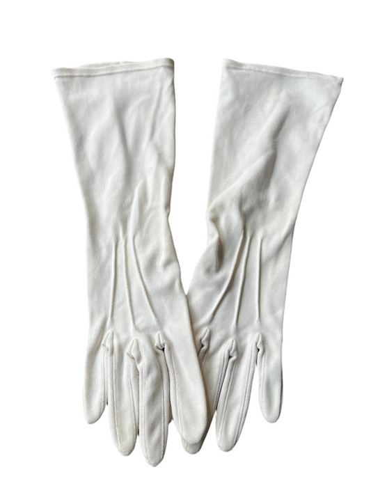 WHITE LONG GLOVES