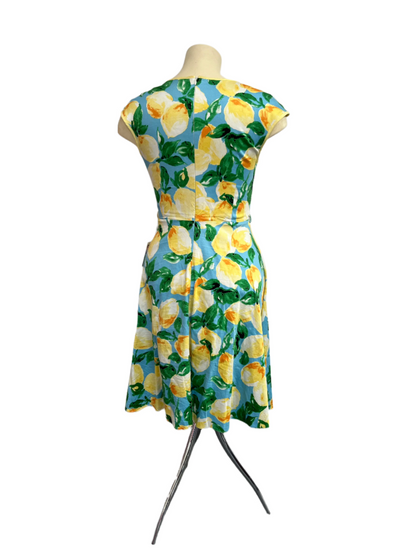 LADY VINTAGE - LOVELY LEMON DRESS sz 14