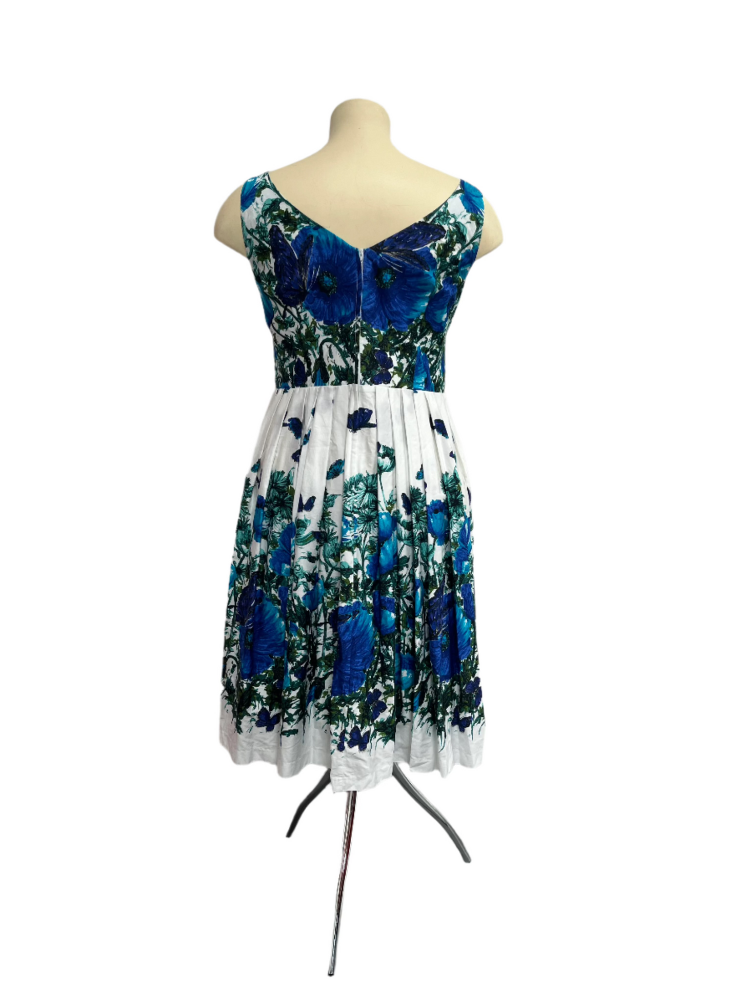 RETROSPECTD - BLUE BUTTERFLY DRESS sz 18