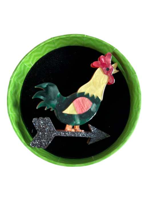 COCKADOOLE DOO BROOCH