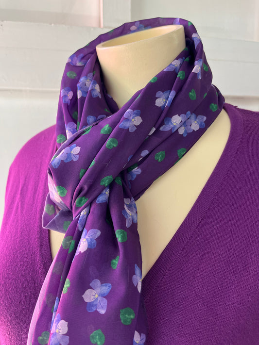 ERSTWILDER - PURPLE PANSY SCARF