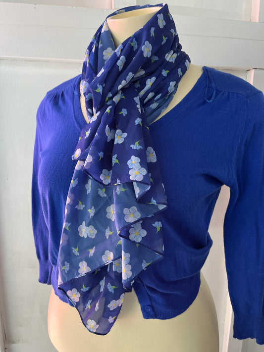 ERSTWILDER - BLUE FORGET ME NOT SCARF