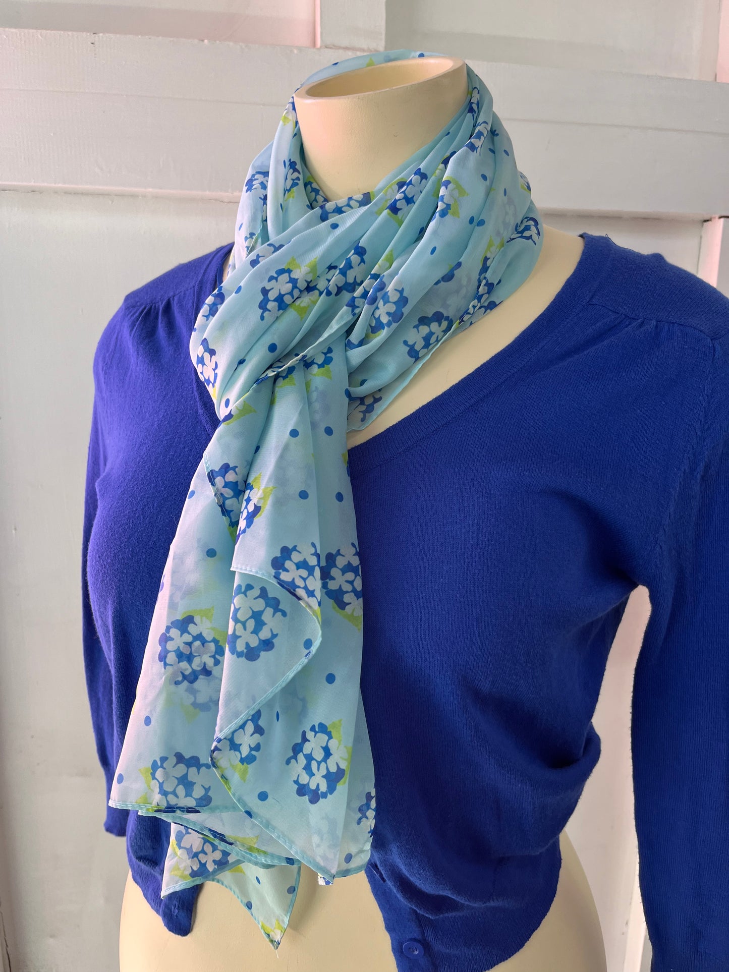 ERSTWILDER - LIGHT BLUE HYDRANGA SCARF