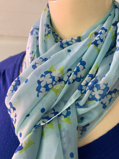 ERSTWILDER - LIGHT BLUE HYDRANGA SCARF