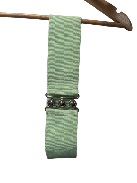 HELLBUNNY - MINT 3 BUCKLE ELASTIC BELT sz L