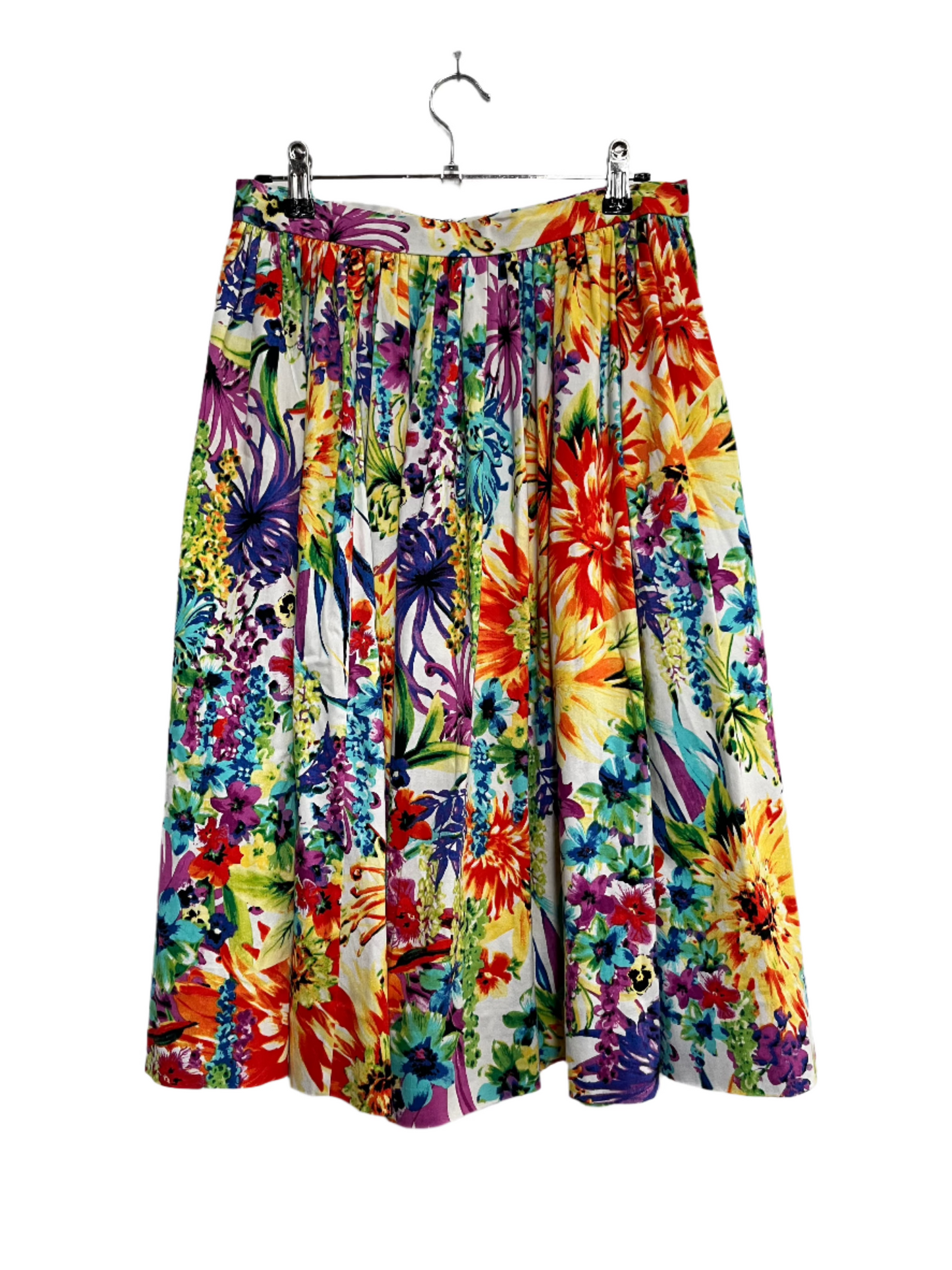 LINDA MCARTHY - BOLD FLORAL SKIRT sz 10