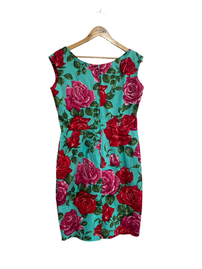 BERNIE DEXTER - FLORAL WIGGLE DRESS sz 14