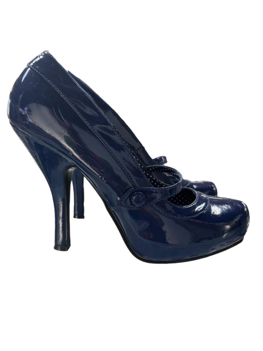 PIN UP COUTURE - NAVY HEELS sz 8