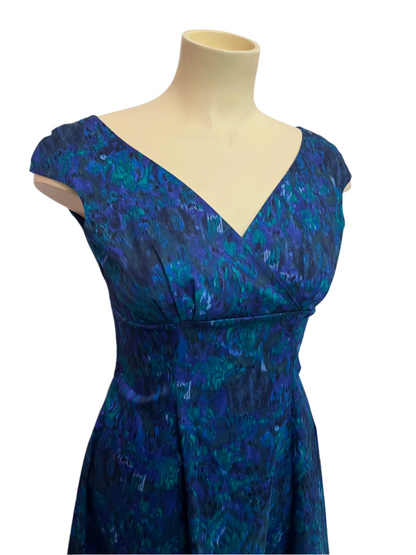 RETROSPECTD - BLUE & PURPLE DRESS sz 16