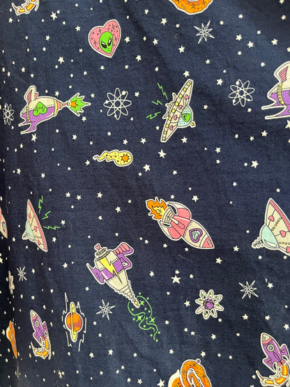 HELLBUNNY - ATOMIC SPACESHIP SKIRT szXL