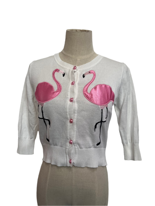 COLLECTIF - FLAMINGO CARIDGAN sz 10