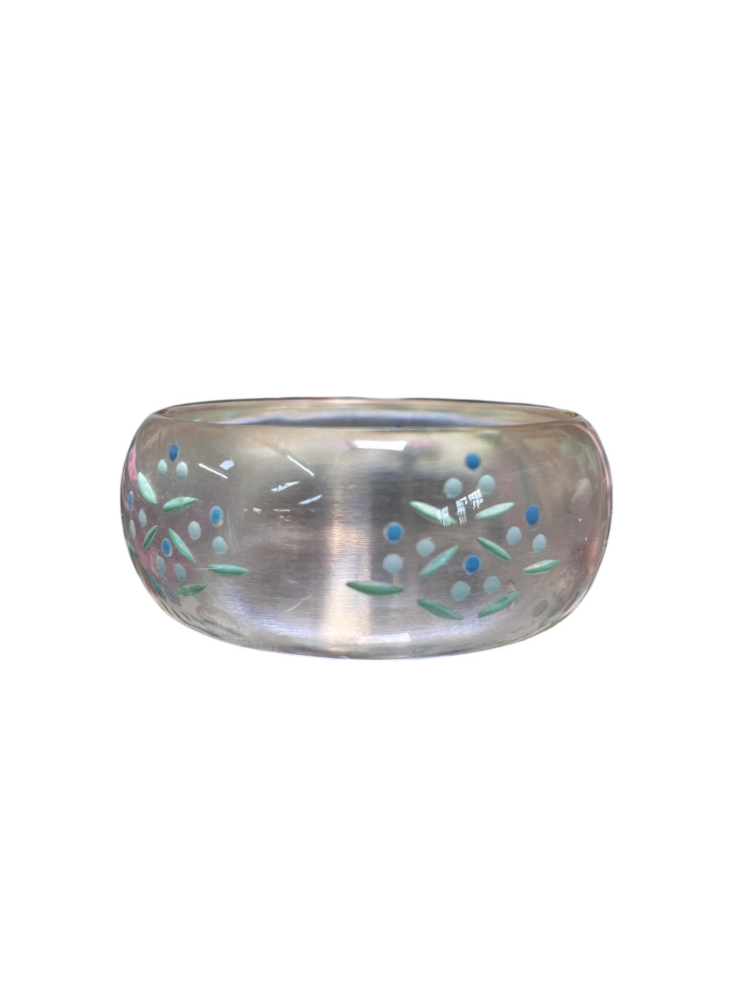 WIDE CLEAR BANGLE