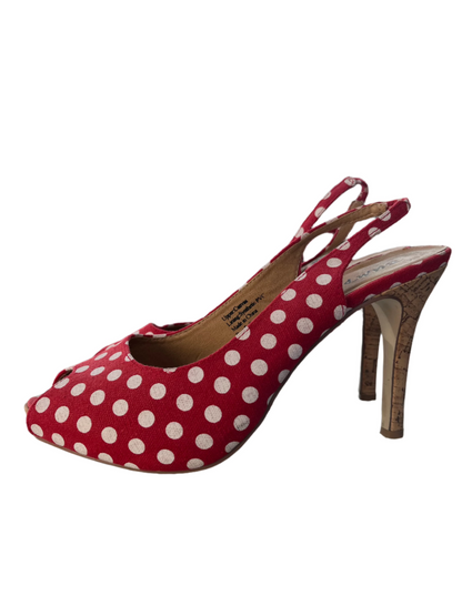 BUMPER - RED POLKADOT HEELS - 9