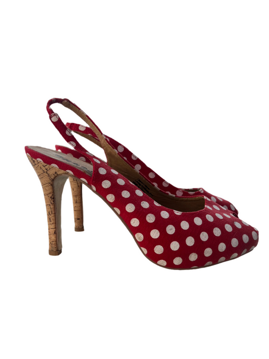 BUMPER - RED POLKADOT HEELS - 9