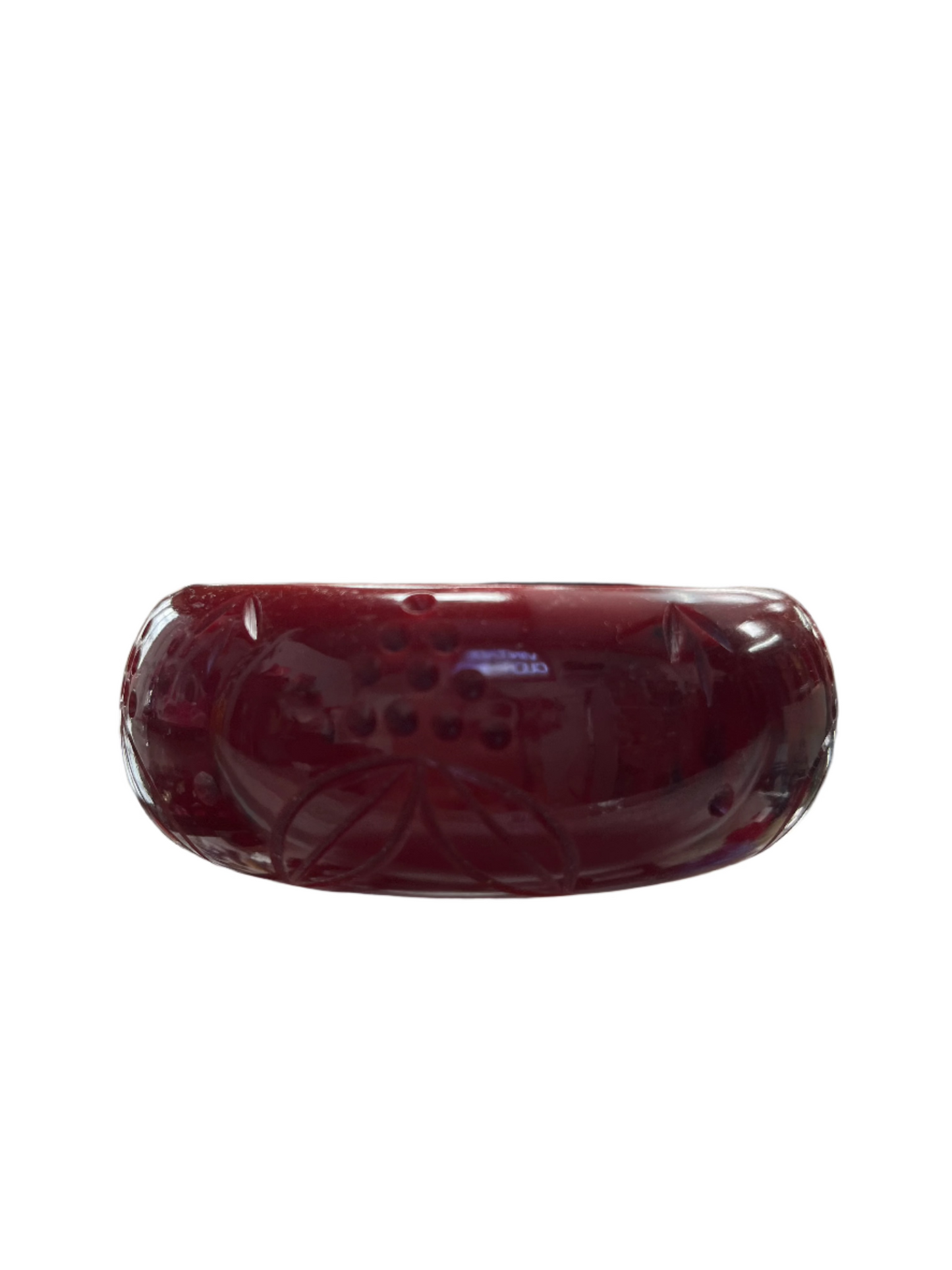 WIDE BURGUNDY DUCHESS BANGLE