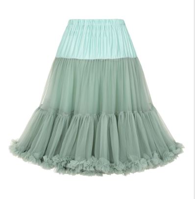 NEW! SAGE GREEN DOUBLE PETTICOAT