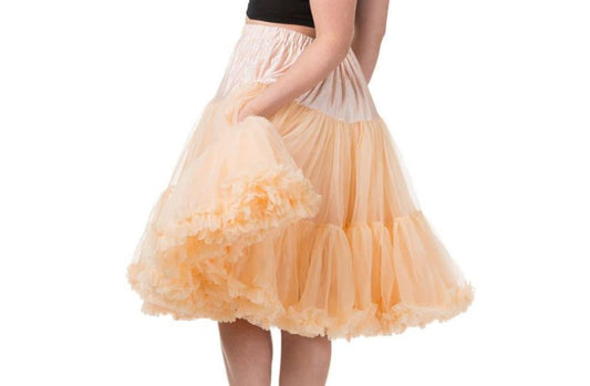 PEACH DOUBLE PETTICOAT -